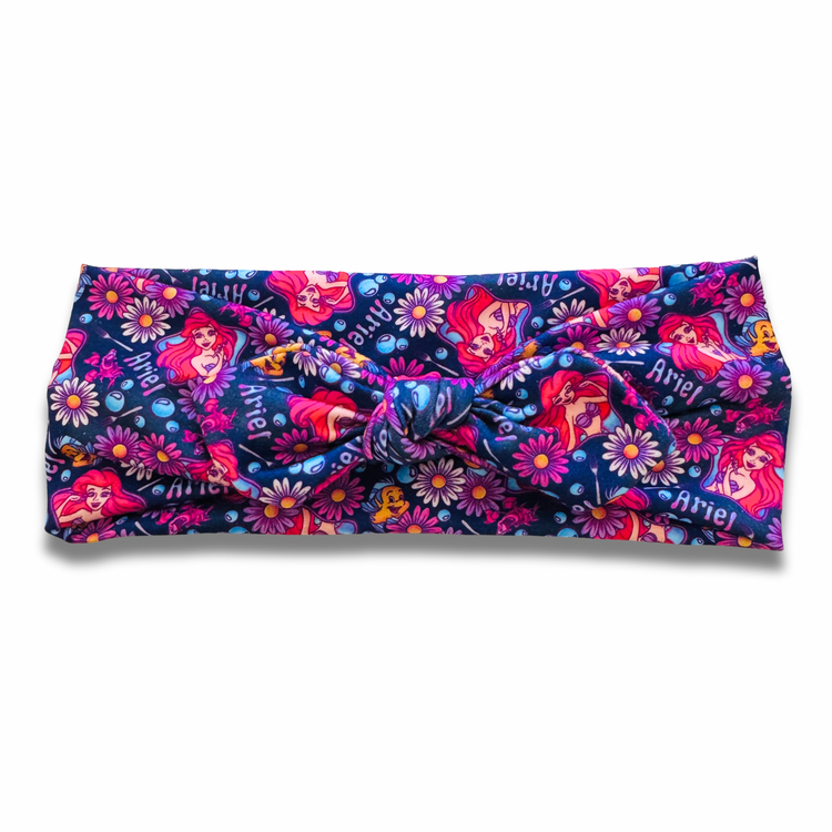 Mermaid Princess Sweetheart Headband (or removable tie option) Sewing Sweethearts Sweetheart with Removable Tie