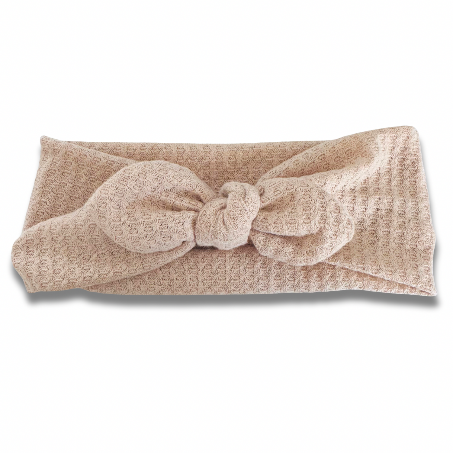 Beige Waffle Knit Sweetheart (or removable tie option) Sewing Sweethearts Sweetheart with removable tie