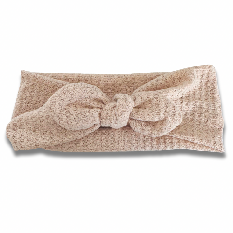 Beige Waffle Knit Sweetheart (or removable tie option) Sewing Sweethearts Sweetheart with removable tie