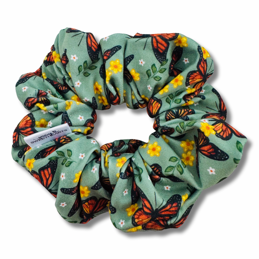 Sage Monarchs Scrunchie Sewing Sweethearts