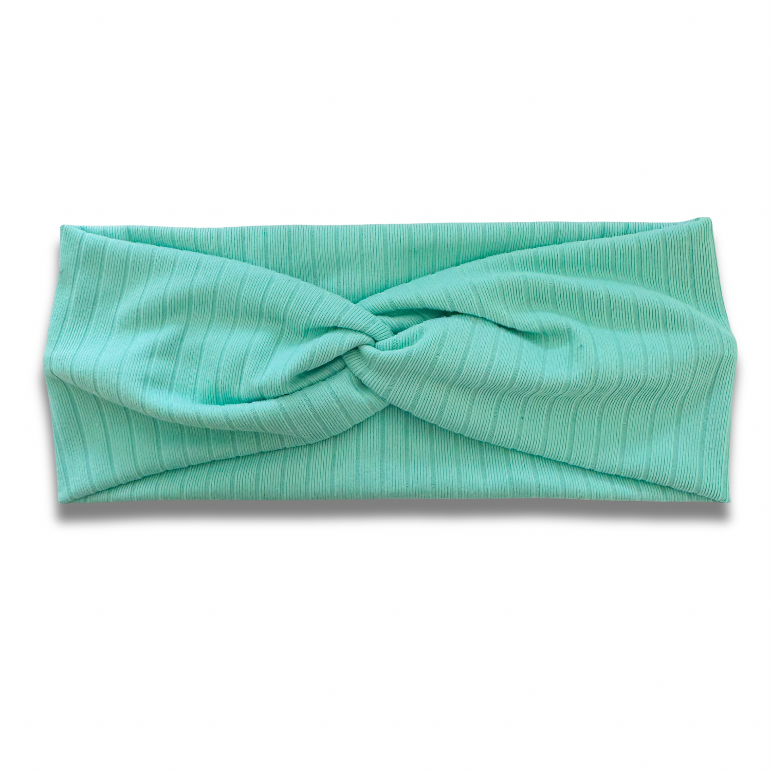Mint Ribbed Sweetheart Headband (or removable tie option) Sewing Sweethearts Sweetheart