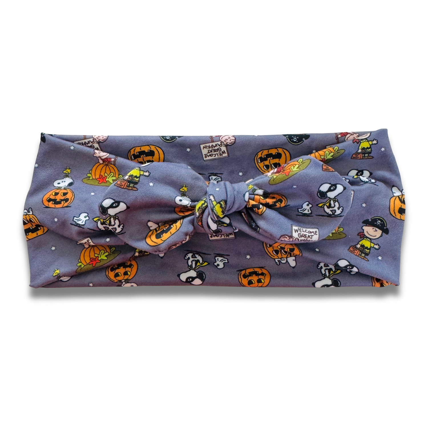 Spooky Peanuts Sweetheart Headband (or removable tie option) Sewing Sweethearts Sweetheart with Removable Tie