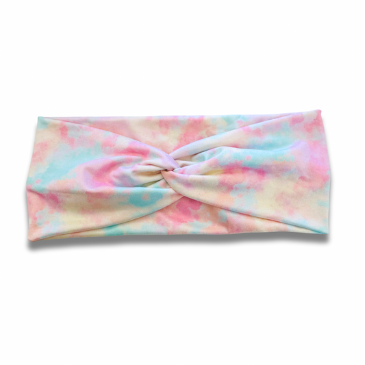 Pastel Tie Dye Sweetheart Headband (or removable tie option) Sewing Sweethearts Sweetheart