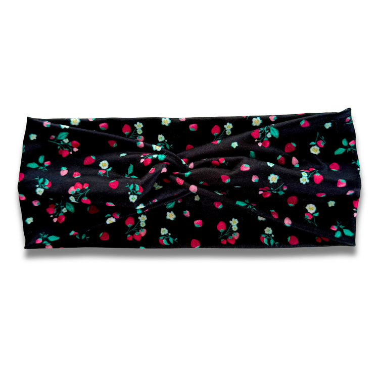 Strawberry Garden Sweetheart Headband (or removable tie option) Sewing Sweethearts Sweetheart