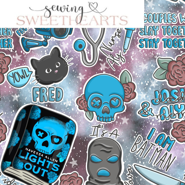 Into Darkness (v.2) Minky Blanket PREORDER (~4 weeks before shipping) Sewing Sweethearts
