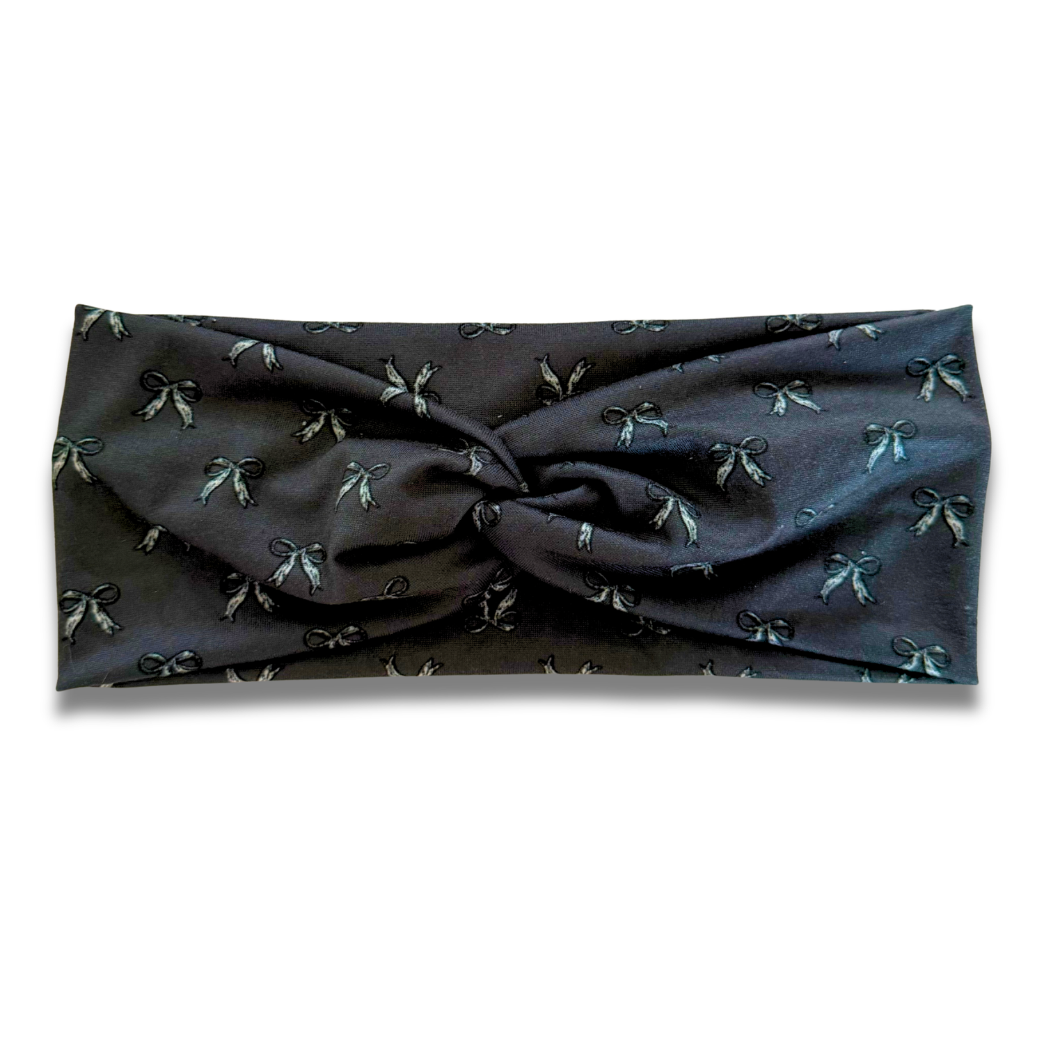 Black Bows Sweetheart Headband (or removable tie option) Sewing Sweethearts Sweetheart