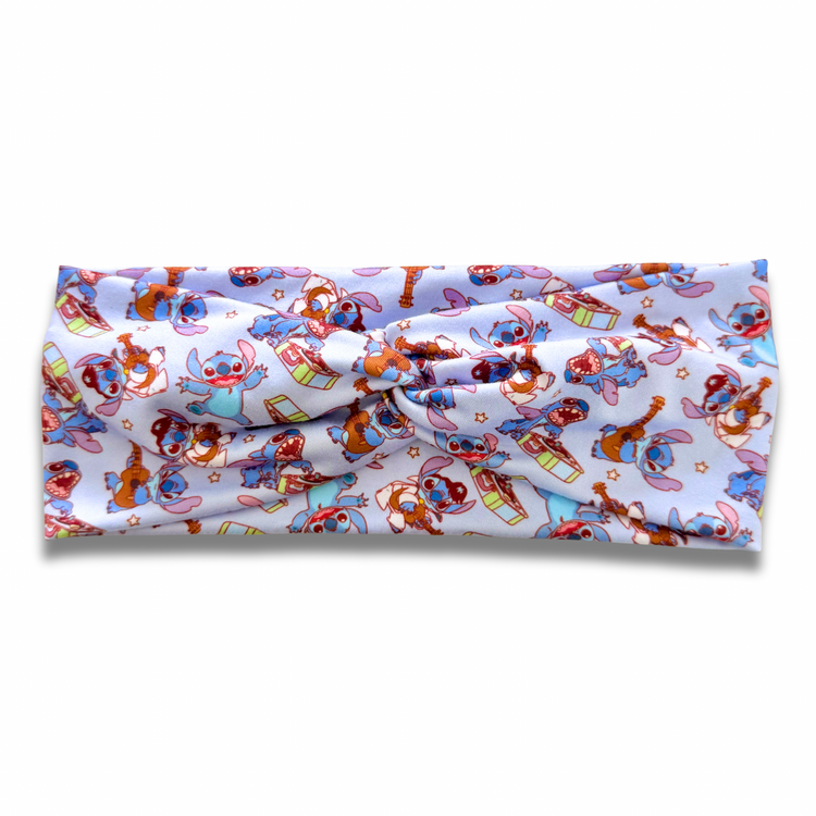 Blue Alien Sweetheart Headband (or removable tie option) Sewing Sweethearts Sweetheart