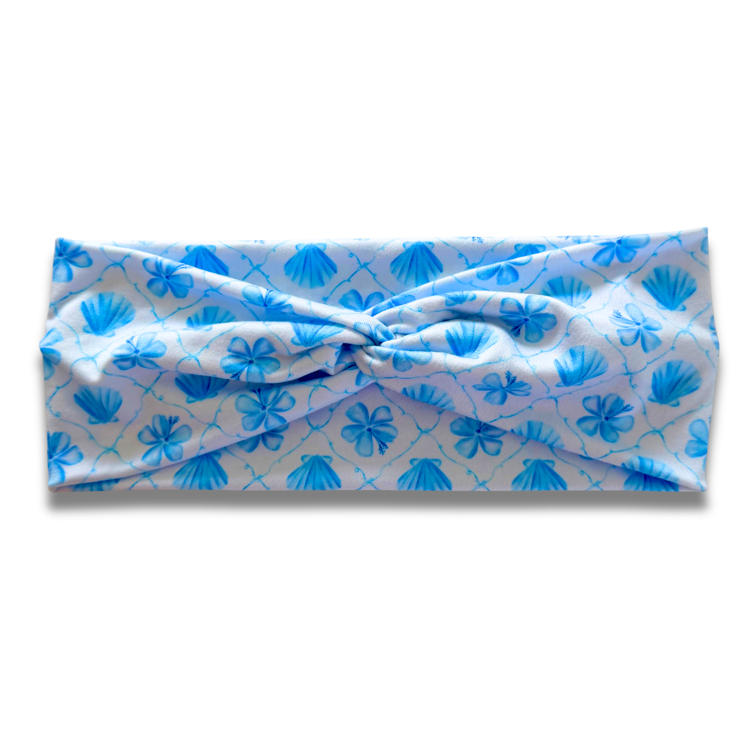 Blue Seashells Sweetheart Headband Sewing Sweethearts