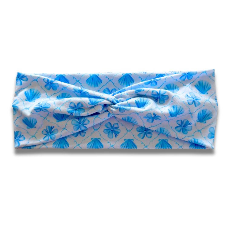 Blue Seashells Sweetheart Headband Sewing Sweethearts