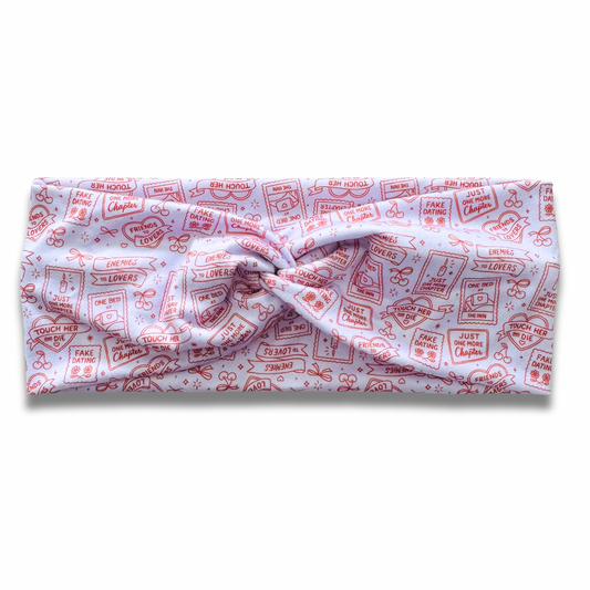 Just One More Chapter Sweetheart Headband (or removable tie option) Sewing Sweethearts Sweetheart
