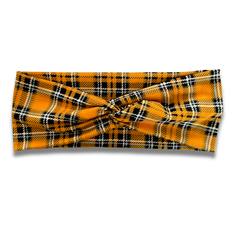 Fall Plaid Sweetheart Headband (or removable tie option) Sewing Sweethearts Sweetheart