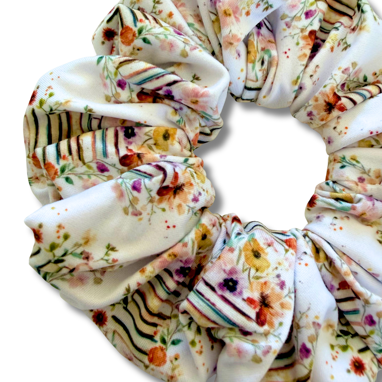 Floral Book Stacks Scrunchie Sewing Sweethearts