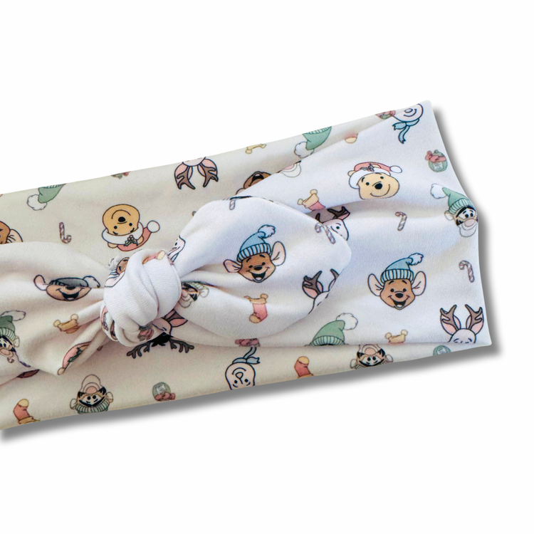 100 Acre Christmas Sweetheart Headband (or removable tie option)