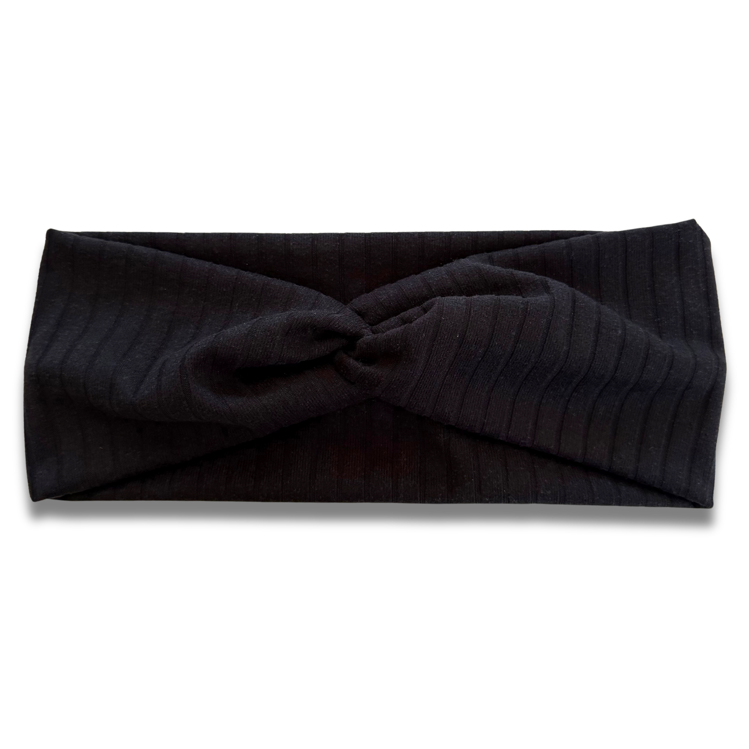 Black Ribbed Sweetheart Headband (or removable tie option) Sewing Sweethearts Sweetheart