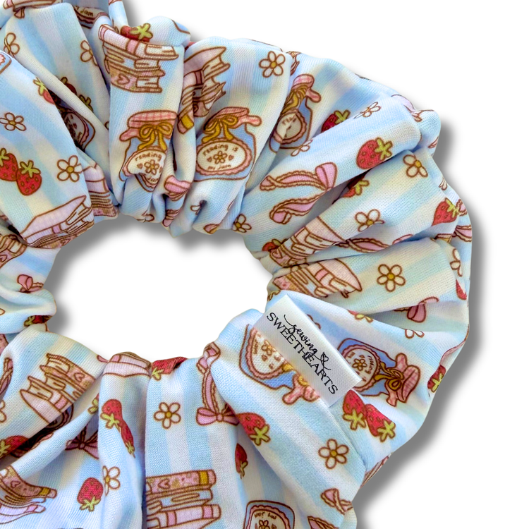 Reading is My Jam Scrunchie Sewing Sweethearts