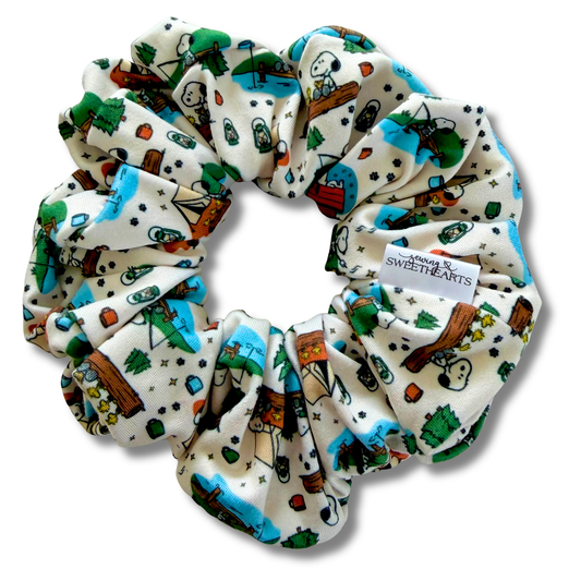 Peanuts Camping Scrunchie Sewing Sweethearts