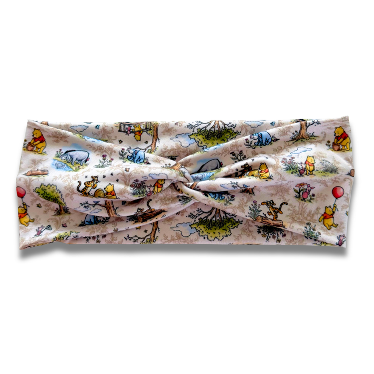 100 Acre Forest Sweetheart Headband (or removable tie option) Sewing Sweethearts Sweetheart