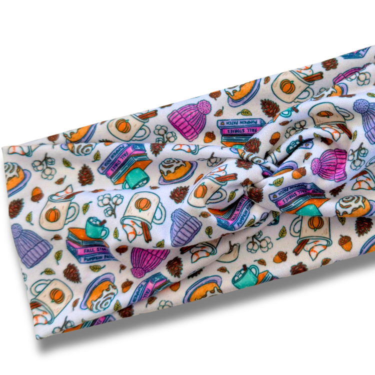 Fall Stories Sweetheart Headband (or removable tie option) Sewing Sweethearts
