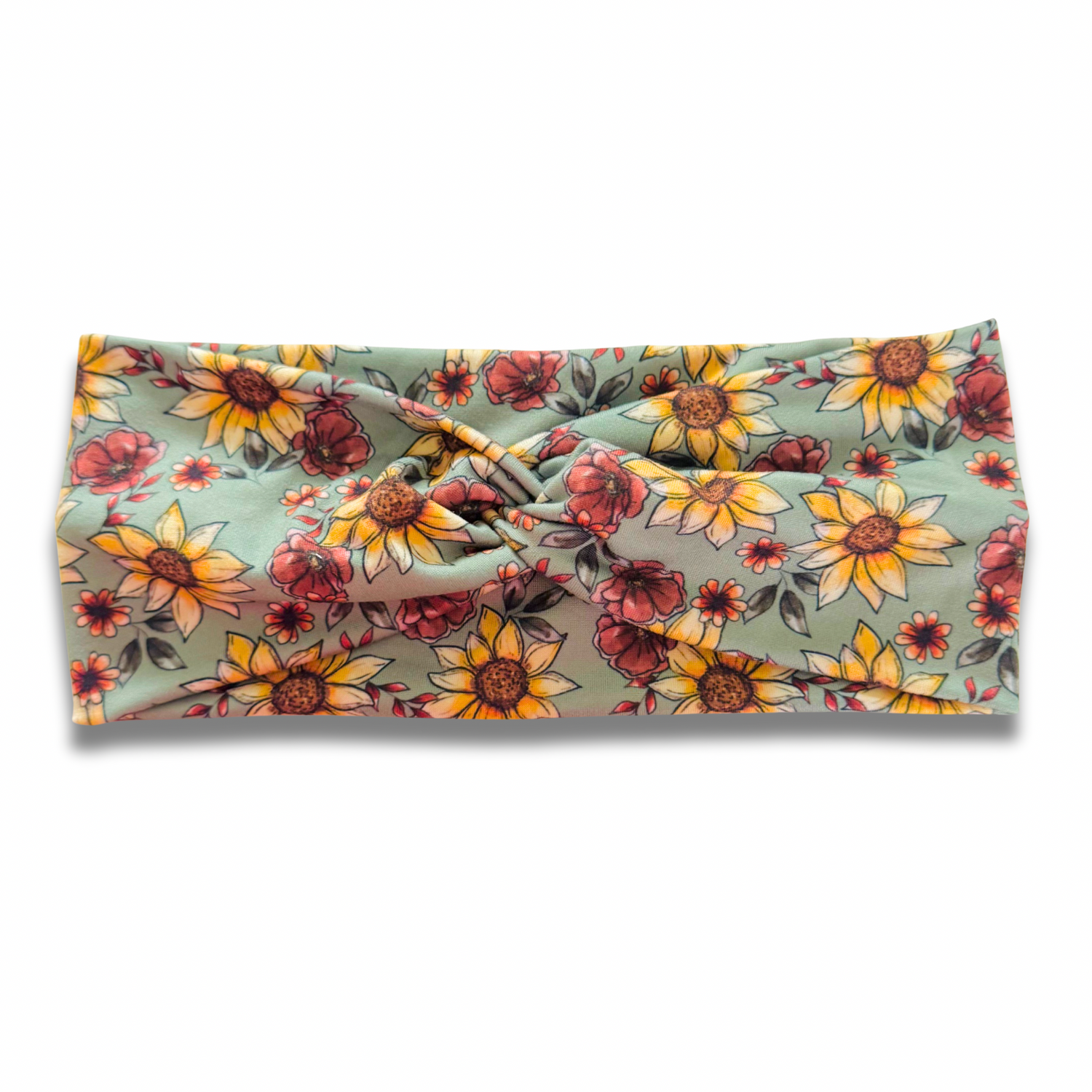 Fall Sunflowers Sweetheart Headband (or removable tie option) Sewing Sweethearts Sweetheart