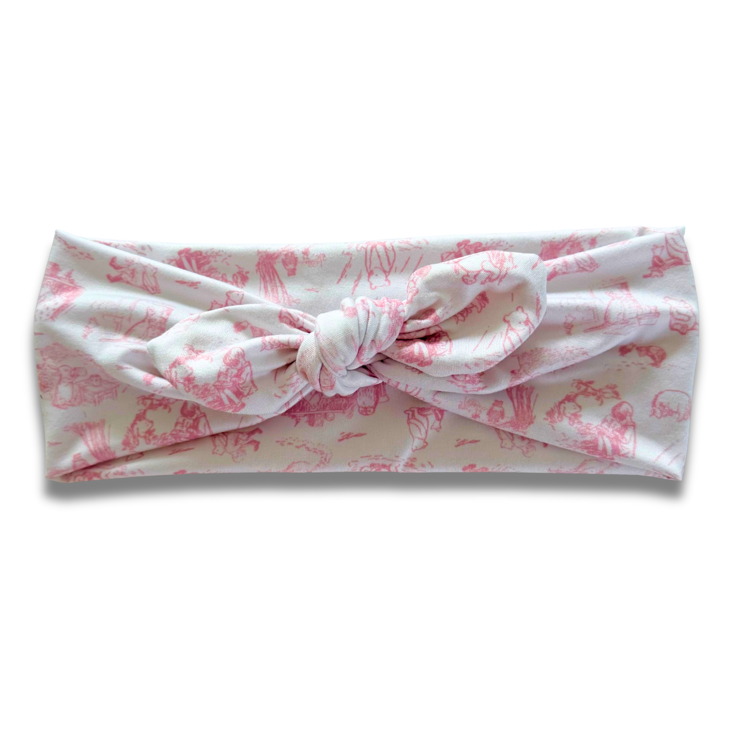 100 Acre Pink Sweetheart Headband (or removable tie option) Sewing Sweethearts Sweetheart with Removable Tie