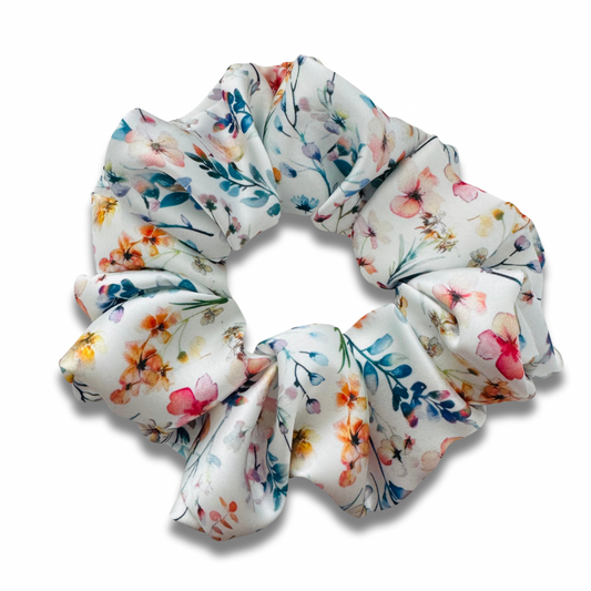 Meadow Garden Satin Scrunchie  Sewing Sweethearts   