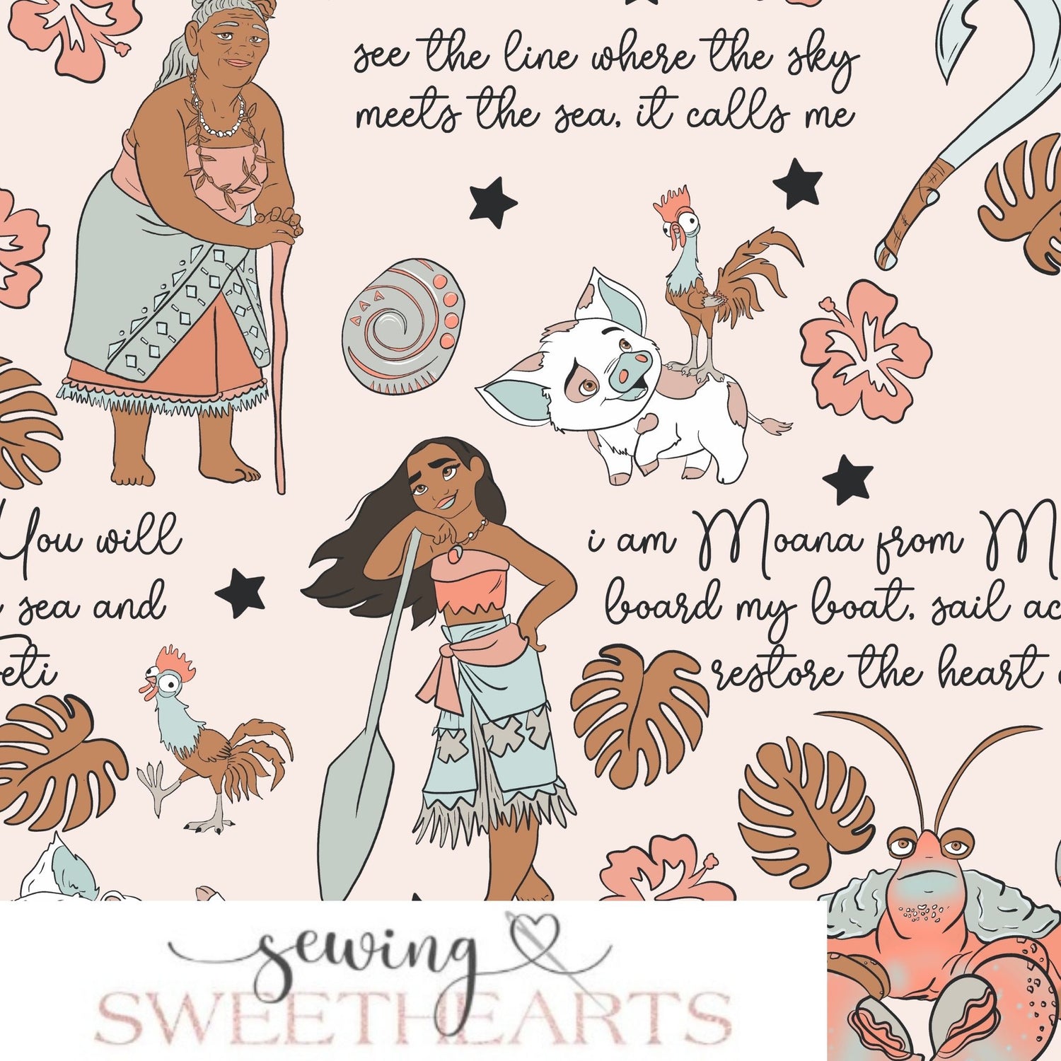Princess Ocean Minky Blanket PREORDER (~4 weeks before shipping) Sewing Sweethearts
