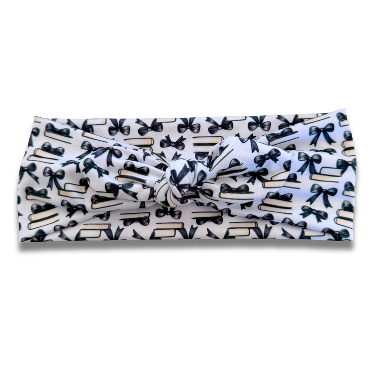 Books & Bows Sweetheart Headband (or removable tie option) Sewing Sweethearts Sweetheart with Removable Tie