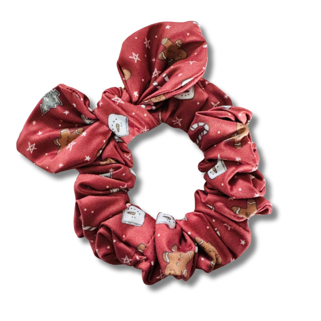 Christmas Cheer Bow Scrunchie  Sewing Sweethearts   