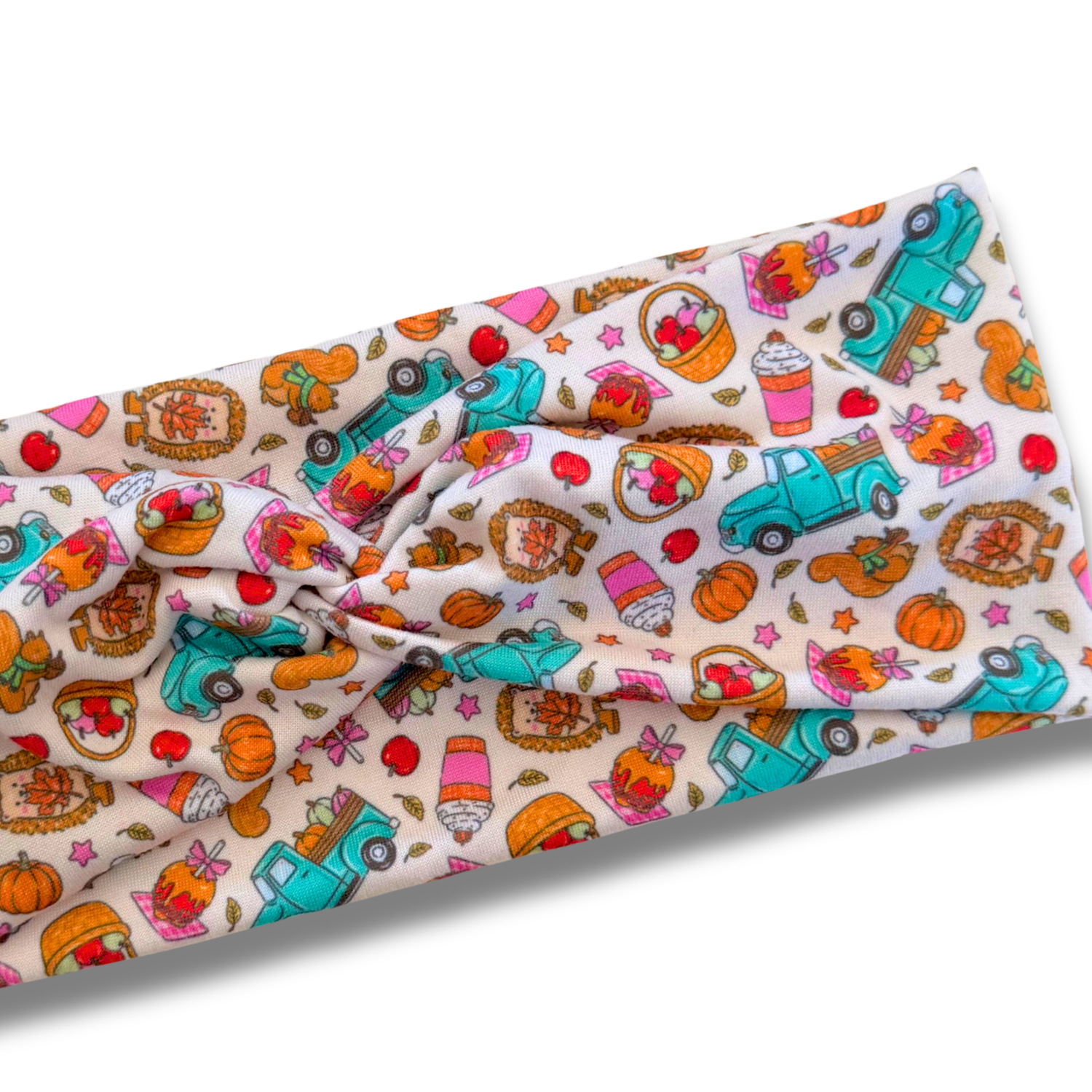 Pumpkin Picking Sweetheart Headband (or removable tie option) Sewing Sweethearts