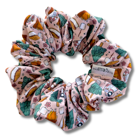 Summer Camping Scrunchie Sewing Sweethearts