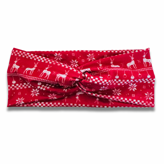Reindeer Lodge Sweetheart Headband (or removable tie option)