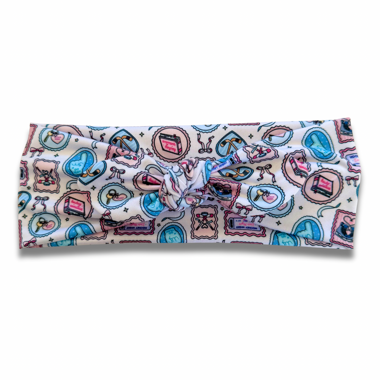 Hockey Romance (v.2) Sweetheart Headband (or removable tie option) Sewing Sweethearts Sweetheart with Removable Tie