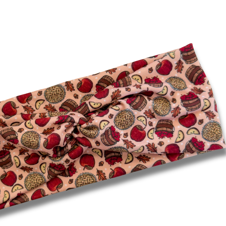 Apple Picking Sweetheart Headband (or removable tie option) Sewing Sweethearts