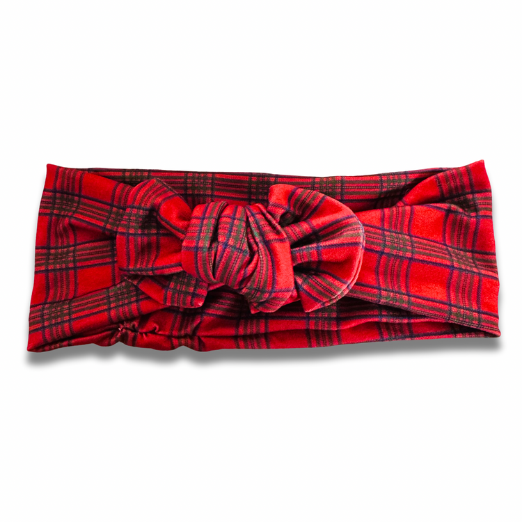 Red Plaid Sweetie Headband