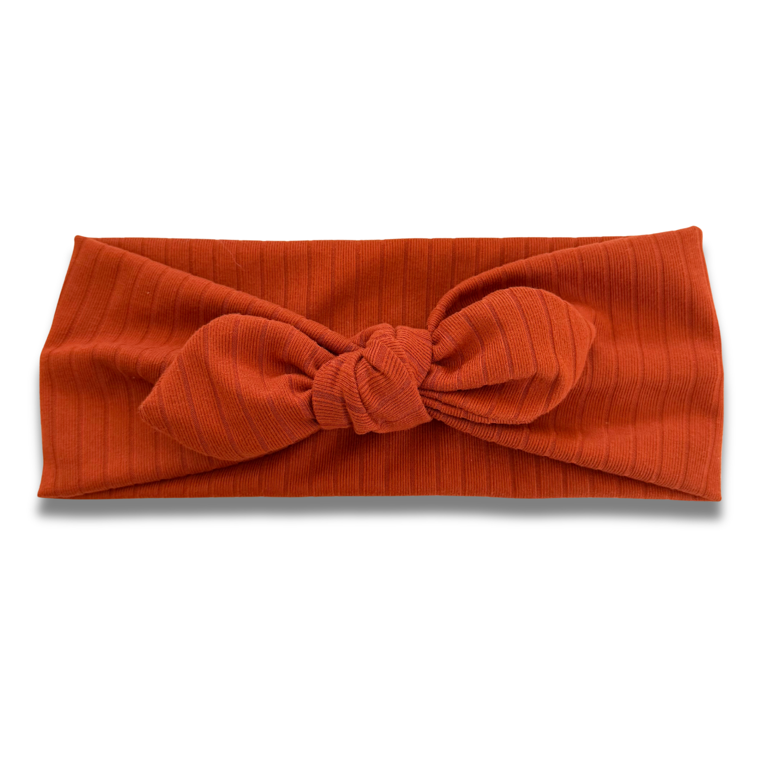 Pumpkin Ribbed Sweetheart Headband (or removable tie option) Sewing Sweethearts Sweetheart with Removable Tie