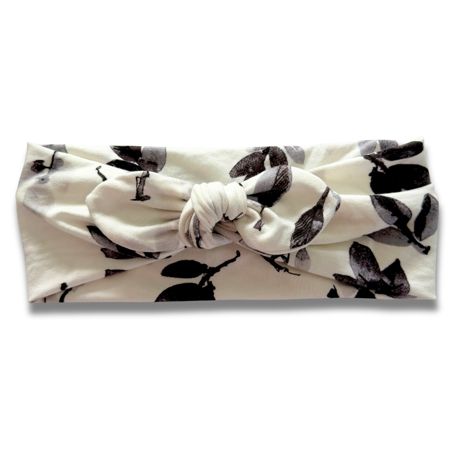 Black & White Garden Sweetheart Headband (or removable tie option) Sewing Sweethearts Sweetheart with Removable Tie