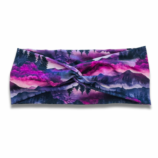 Purple Mountains Sweetheart Headband (or removable tie option) Sewing Sweethearts Sweetheart