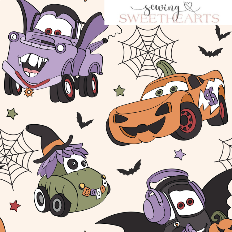 Halloween Cars Minky Blanket PREORDER (~4 weeks before shipping)