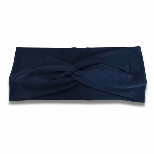 Navy Sweetheart Headband (or removable tie option)