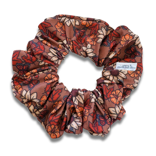 Sunflowers & Pumpkins Scrunchie  Sewing Sweethearts   