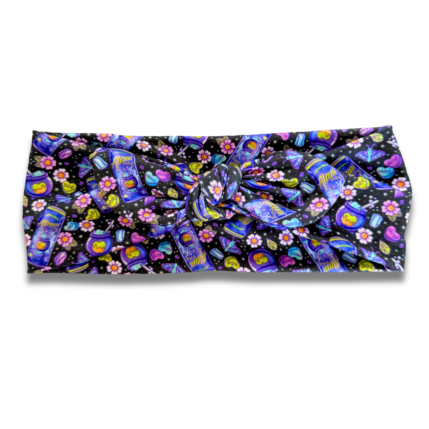 Witches Brew Sweetheart Headband (or removable tie option) Sewing Sweethearts Sweetheart with Removable Tie
