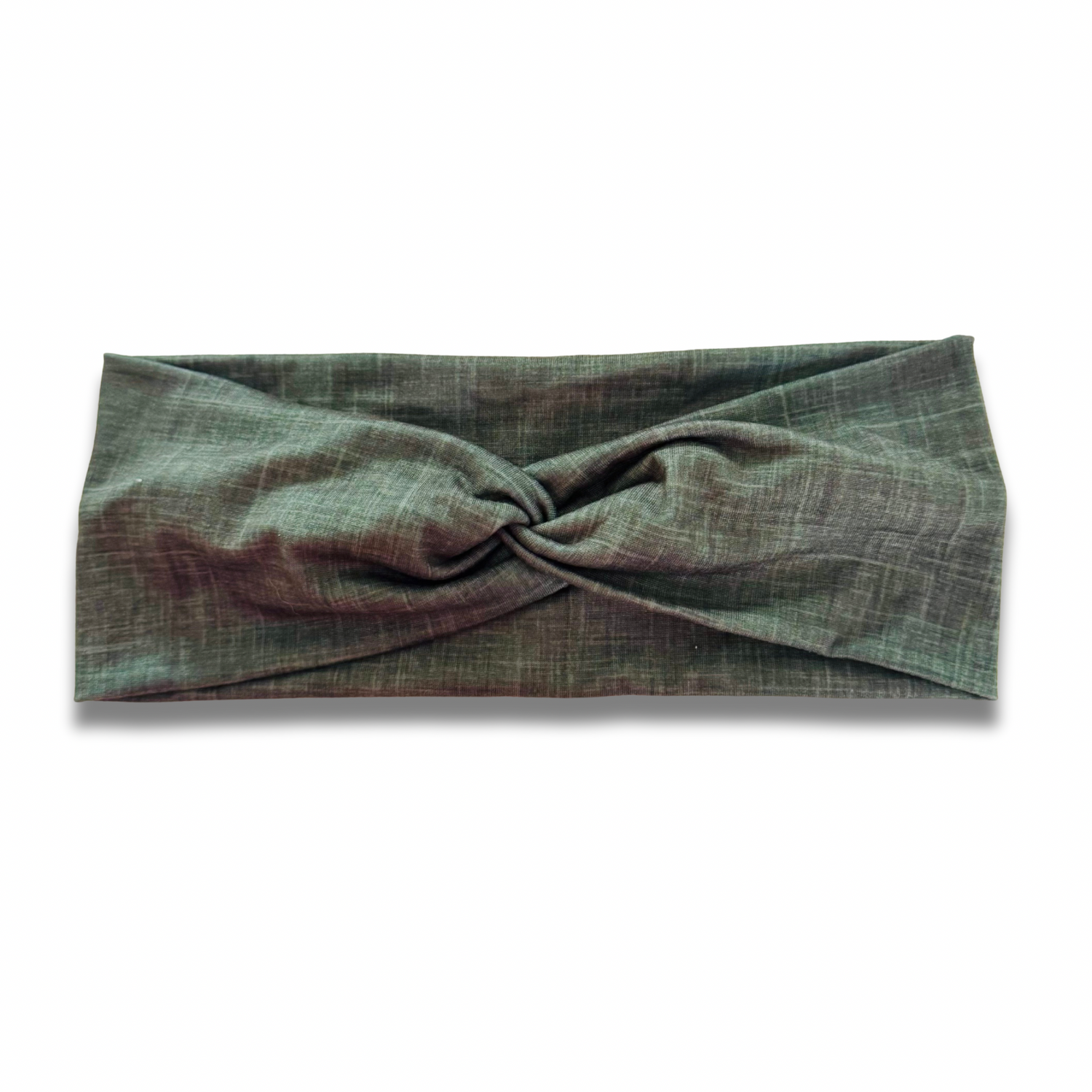 Dark Olive Linen Style Sweetheart Headband (or removable tie option) Sewing Sweethearts Sweetheart