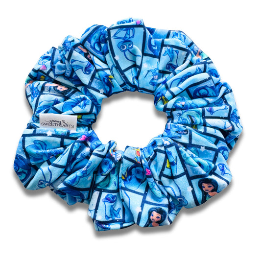 Characters in Blue Scrunchie Sewing Sweethearts