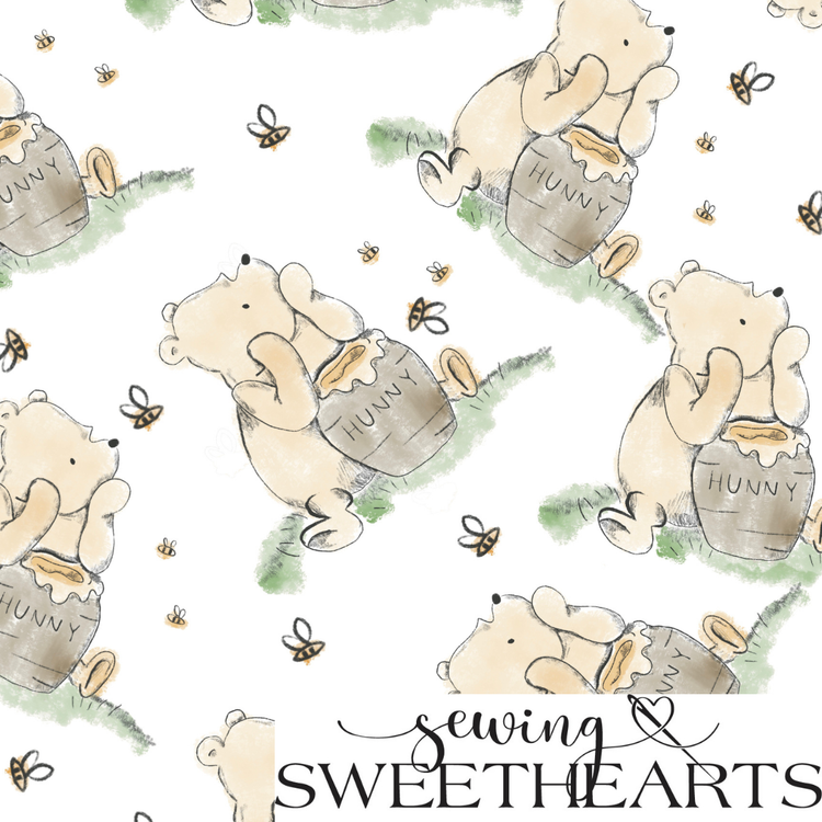 Honey Bear Minky Blanket PREORDER (~4 weeks before shipping)  Sewing Sweethearts   