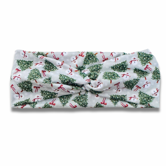 Snowman Forest Sweetheart Headband (or removable tie option) Sewing Sweethearts Sweetheart