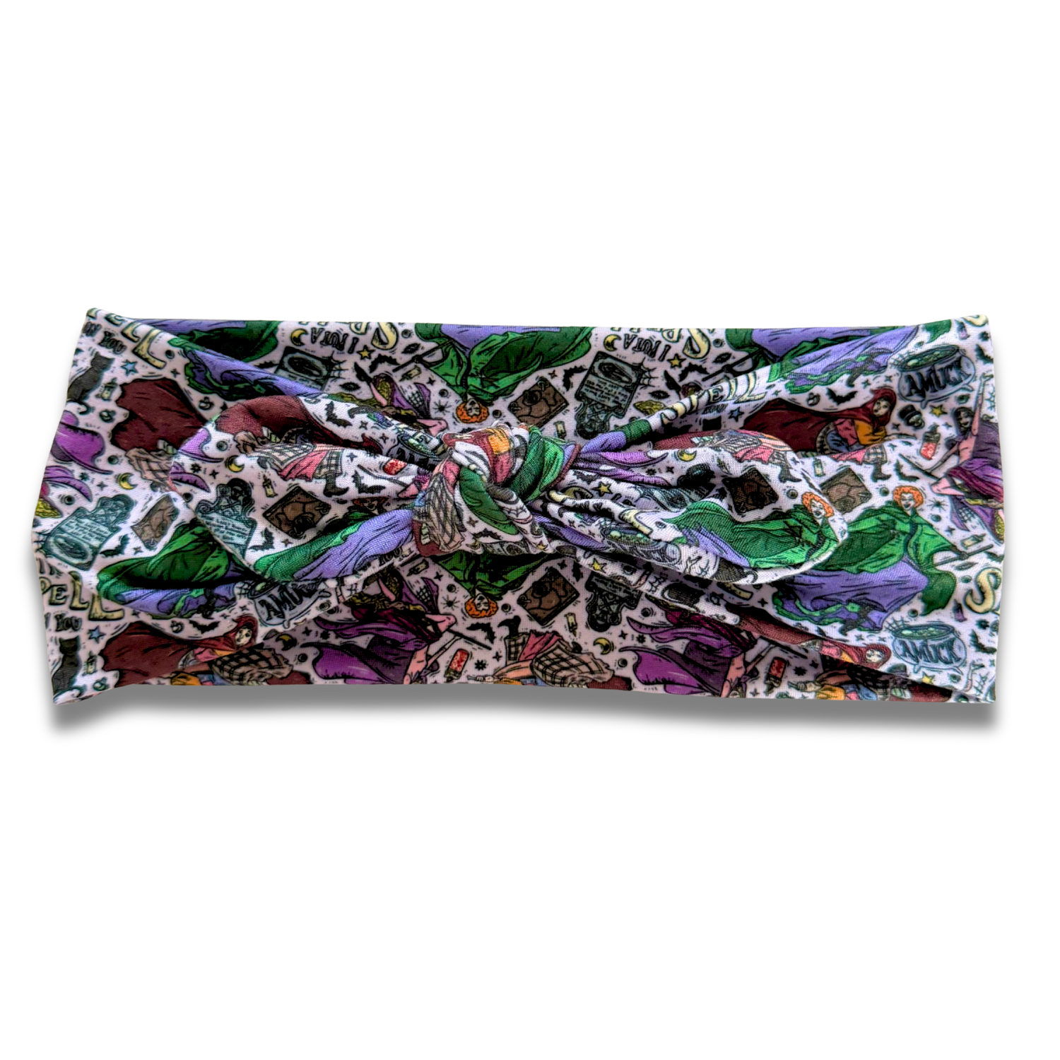 Hocus Witches Sweetheart Headband (or removable tie option) Sewing Sweethearts Sweetheart with Removable Tie