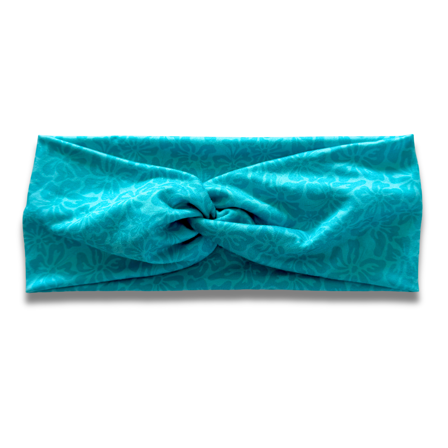 Tropical Blooms in Aqua Sweetheart Headband Sewing Sweethearts
