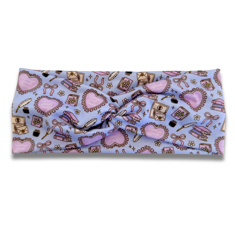Dearest Gentle Reader Sweetheart Headband (or removable tie option) Sewing Sweethearts Sweetheart