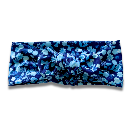 Mini Blue Blooms Sweetie Headband Sewing Sweethearts