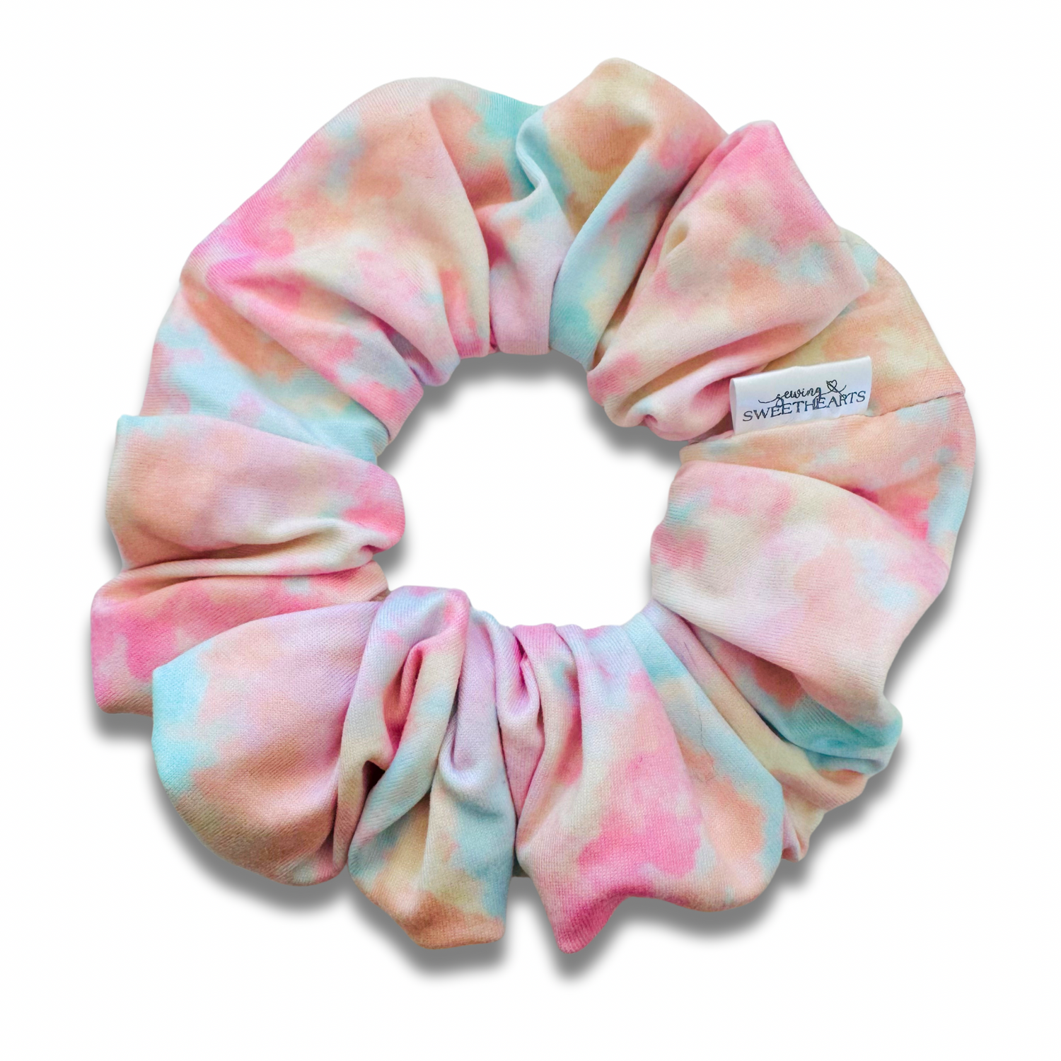 Pastel Tie Dye Scrunchie Sewing Sweethearts